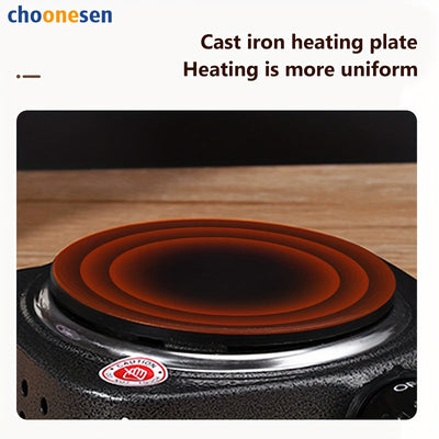 Mini calentador eléctrico, ideal para cocinas pequeñas y oficinas, dormitorios, color plateado, enchufe estándar US, batería no incluida