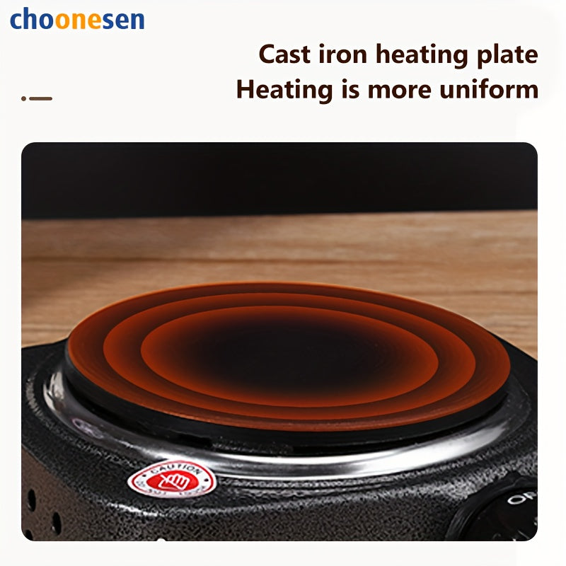 Mini calentador eléctrico, ideal para cocinas pequeñas y oficinas, dormitorios, color plateado, enchufe estándar US, batería no incluida