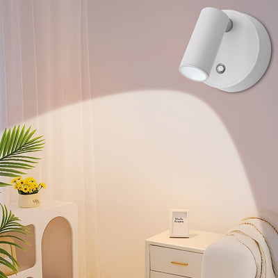 Luz nocturna de pared LED moderna, control táctil, 3 temperaturas de color, regulable, alimentada por USB con batería de litio recargable, iluminación ajustable para dormitorio, sala de estar, pasillo - Material de plástico