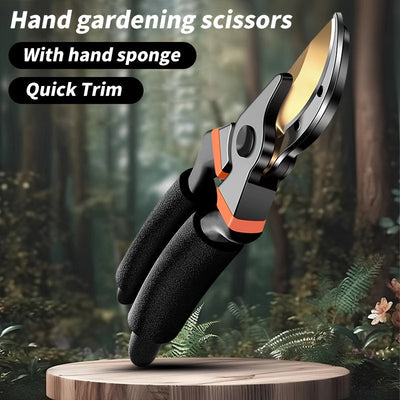 Tijeras de Poda Ergonómicas de Acero SK5 - Ligeros, Afilados para Recortar Ramas y Flores, Mango Antideslizante, Ideales para Jardines y Huertos Domésticos