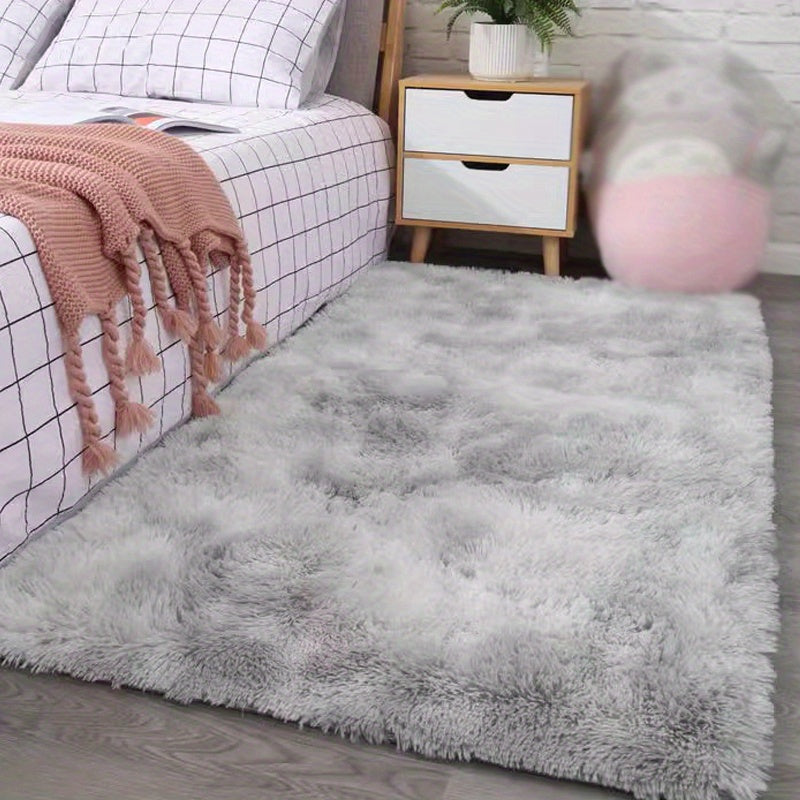 Alfombra de peluche de lujo, diseño rectangular, ultra suave de poliéster, decoración para dormitorio y sala, regalo perfecto para el hogar, oficina y más, decoración y accesorios para dormitorio