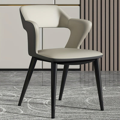 Silla de comedor elegante estilo francés con respaldo - Diseño hueco, disponible en azul, naranja, gris - Ideal para club, hotel, restaurante occidental, café, muebles de comedor.