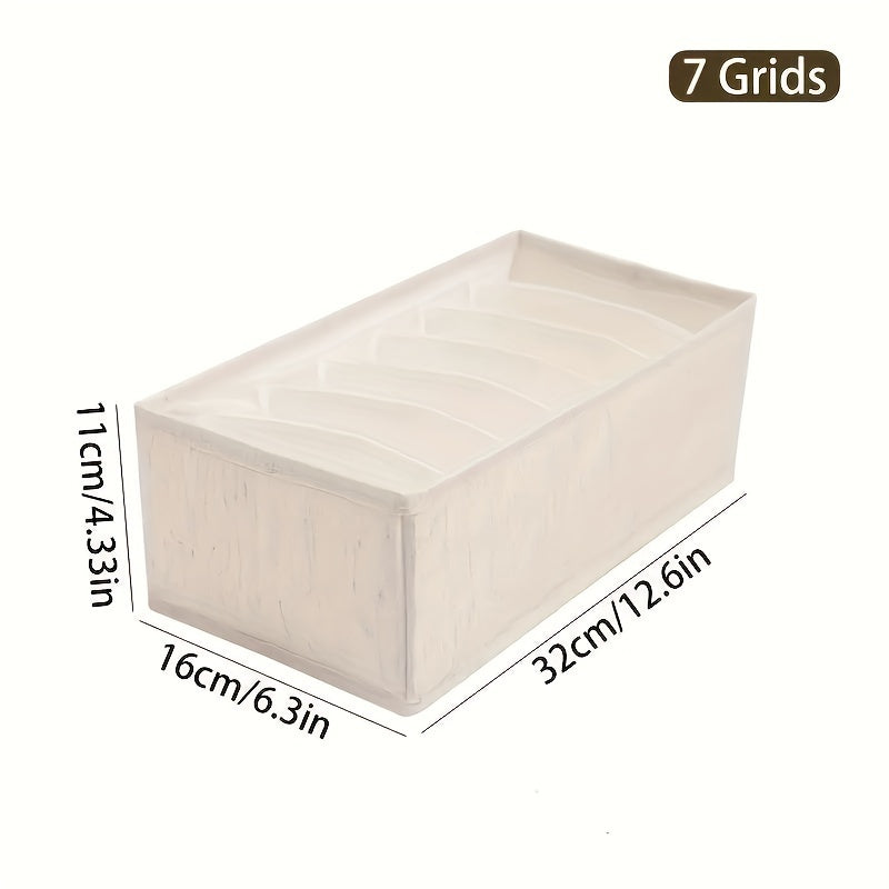 Caja organizadora de ropa interior y calcetines, separador de tela con estilo de cajón, para sostén, organizador de armario, caja de almacenamiento de ropa interior de tela elegante, caja para sostén, organizador de ropa interior