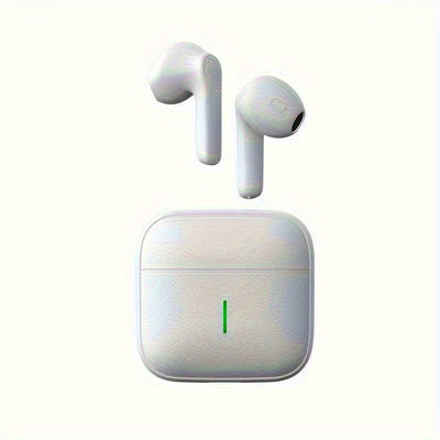 Presentamos los últimos audífonos inalámbricos con batería de larga duración: auriculares intrauditivos estéreo compactos, ideales para deportes y videojuegos, con carga USB y cancelación de ruido para llamadas