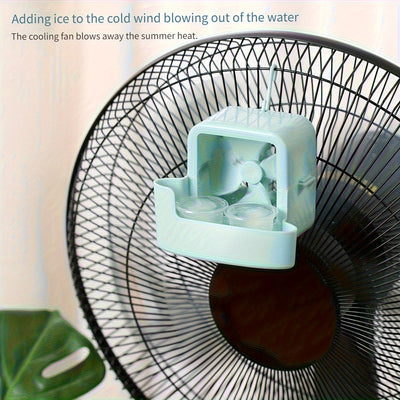 1pc ventilador portátil sin necesidad de perforar - operación con clip, no requiere sostener en mano, ideal para casa, oficina y uso al aire libre - refresca y alivia el calor del verano. Accesorio compacto, enfriador portátil