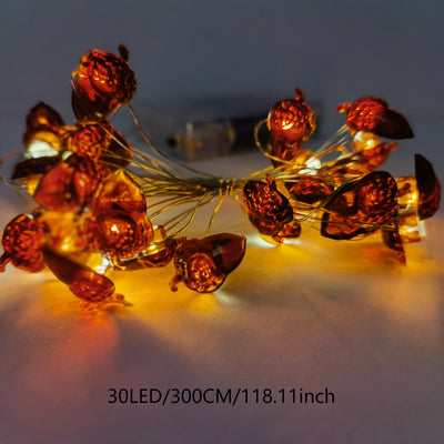 Luces LED de Girasol y Piña para Acción de Gracias - Amarillas, Luces Nocturnas Decorativas a Pilas para Espacios Interiores, Perfectas para Navidad, Halloween, Bodas y Más (Pilas No Incluidas)