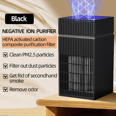 Purificadores de aire para el hogar que eliminan el formaldehído y los olores, adecuados para áreas de fumadores, oficinas, dormitorios y uso en escritorios pequeños.