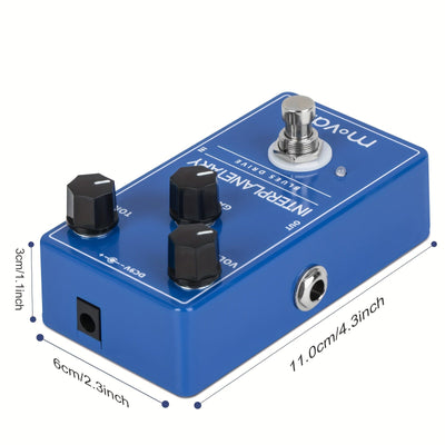 Pedal Movall MP100 Blues Drive - Overdrive de Tono Vintage, True Bypass, Aleación de Aluminio Duradera, Alimentado por 9V DC