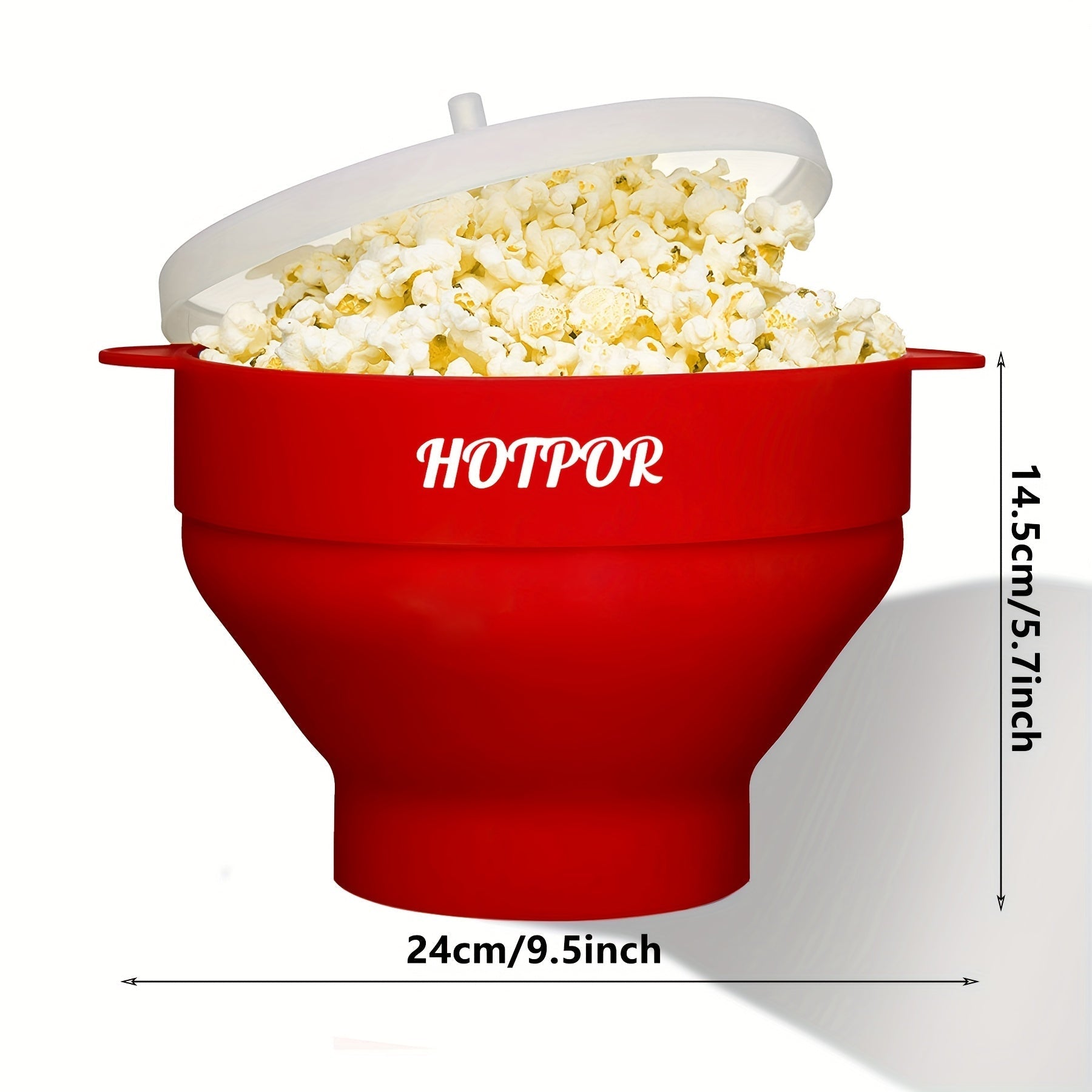 1 ud. Hacedor de Palomitas de Maíz para Microondas HOTPOP - Capacidad Grande de 3L, Bol Plegable Sin BPA, Apto para Lavavajillas, Varios Colores, Sin Necesidad de Electricidad para Noches de Cine en Familia y Fiestas, Regalos de Palomitas, Diseño Plegabl