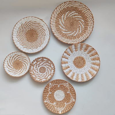 6 Piezas de Adornos Colgantes Decorativos, Decoraciones Festivas, Decoración Redonda Hecha a Mano para Comedor y Sala de Estar Multiusos