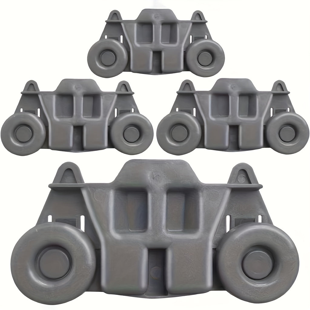 4/6/8 piezas de accesorios para rodillos de lavavajillas, resistentes al desgaste y duraderos, rodadura suave, instalación fácil, buena capacidad de carga y gran adaptabilidad