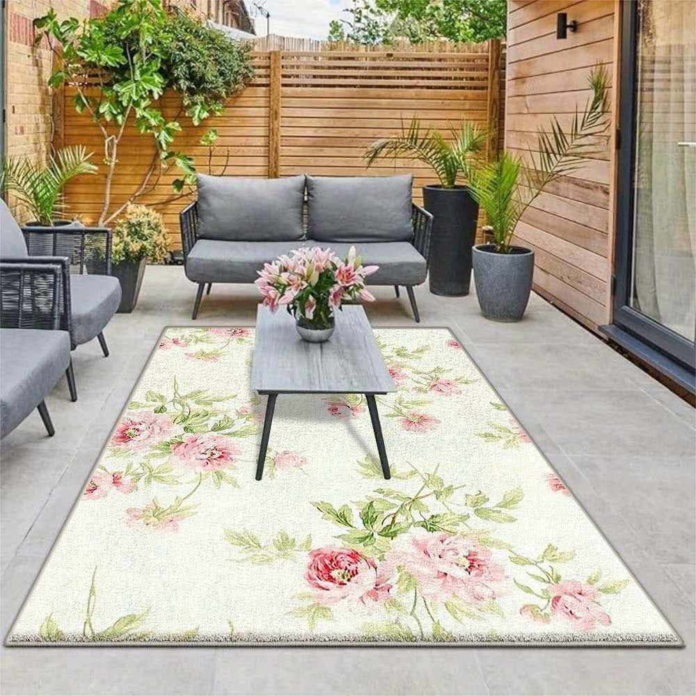 Alfombra de Terciopelo/852g/m² Suave para Patio, Estilo Lujoso y Fácil Cuidado con Diseño Moderno Minimalista, Base Antideslizante y Lavable, Ideal para Exteriores y Espacios de Alto Tráfico