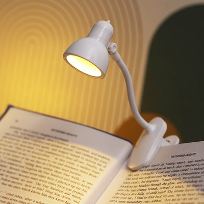 1/2 piezas Luz de Libro Mini LED Rosa y Blanca con Brazo Ajustable - Lámpara Portátil para Lectura Nocturna en Dormitorios, Luz Decorativa de Mesa a Pilas, Ideal para Leer en la Cama o Escritorio, lámpara mini para leer con clip