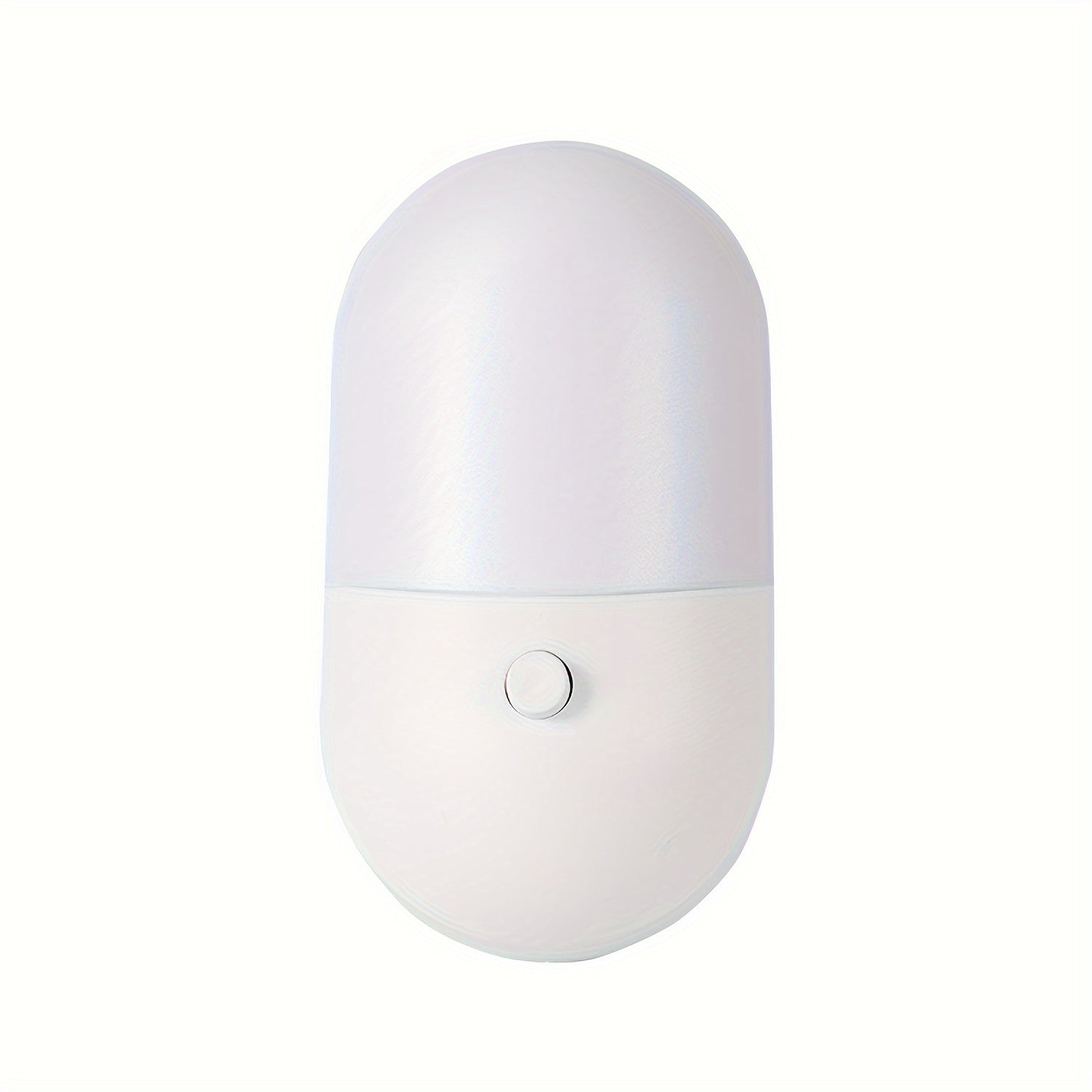Luz Nocturna LED | Lámpara de Pared Blanca Moderna con Plástico y Brillo Ajustable | Eficiente en Energía, Control por Botón Regulable | Ideal para Dormitorios, Baños, Escaleras y Cocinas | Diseño Elegante, Fácil Instalación, Iluminación para Baño | Lámp