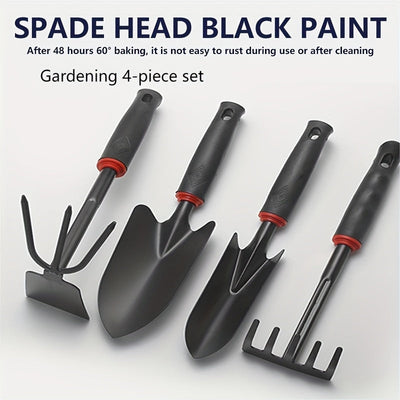 Herramientas de Jardinería Pala Exterior, Pala Pequeña para Plantar Flores, Rastrillo de Cinco Dientes, Rastrillo de Doble Cabeza, Juego de Herramientas para Plantar Verduras