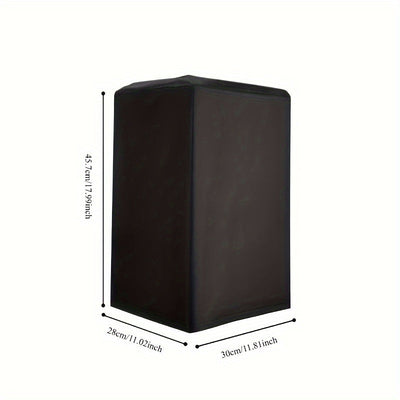 Funda para altavoz Hceng de lona negra resistente - Impermeable y antipolvo, múltiples especificaciones para sistemas de sonido de cine en casa y exteriores, tela Niu Jin, metal, calidad de sonido y larga duración