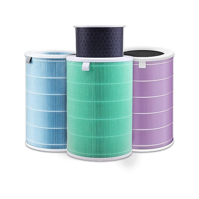 Filtro de aire de reemplazo para purificador de aire Xiaomi Mi Air Purifier 1, 2, 2S, 2C, 2H, 3, 3S, 3C, 3H - Filtro de papel HEPA de carbono, negro, blanco, verde, púrpura, purificación del aire | Estética moderna | Purificador de aire duradero