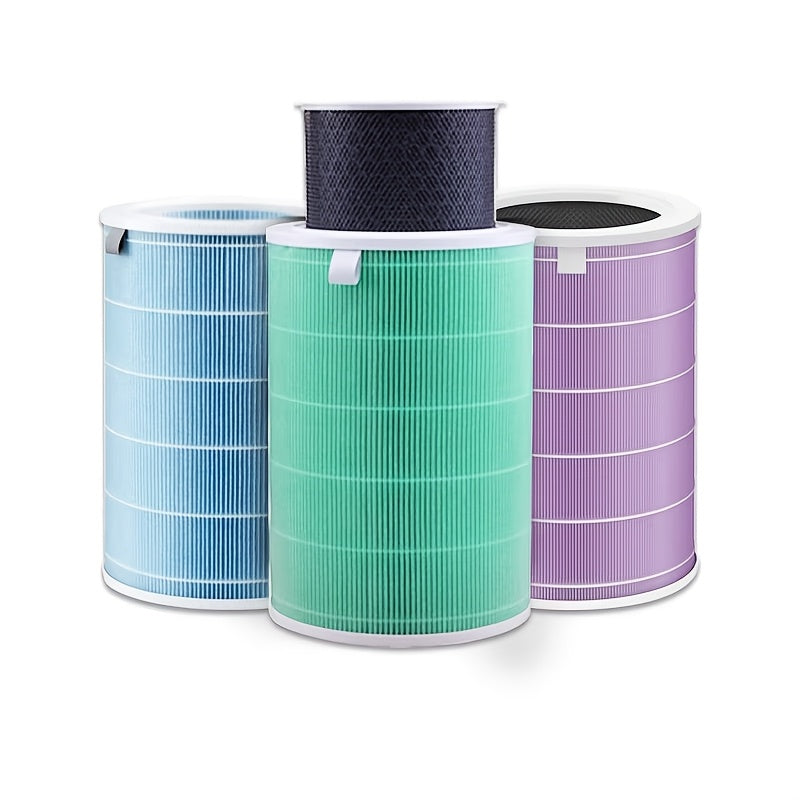 Filtro de aire de reemplazo para purificador de aire Xiaomi Mi Air Purifier 1, 2, 2S, 2C, 2H, 3, 3S, 3C, 3H - Filtro de papel HEPA de carbono, negro, blanco, verde, púrpura, purificación del aire | Estética moderna | Purificador de aire duradero