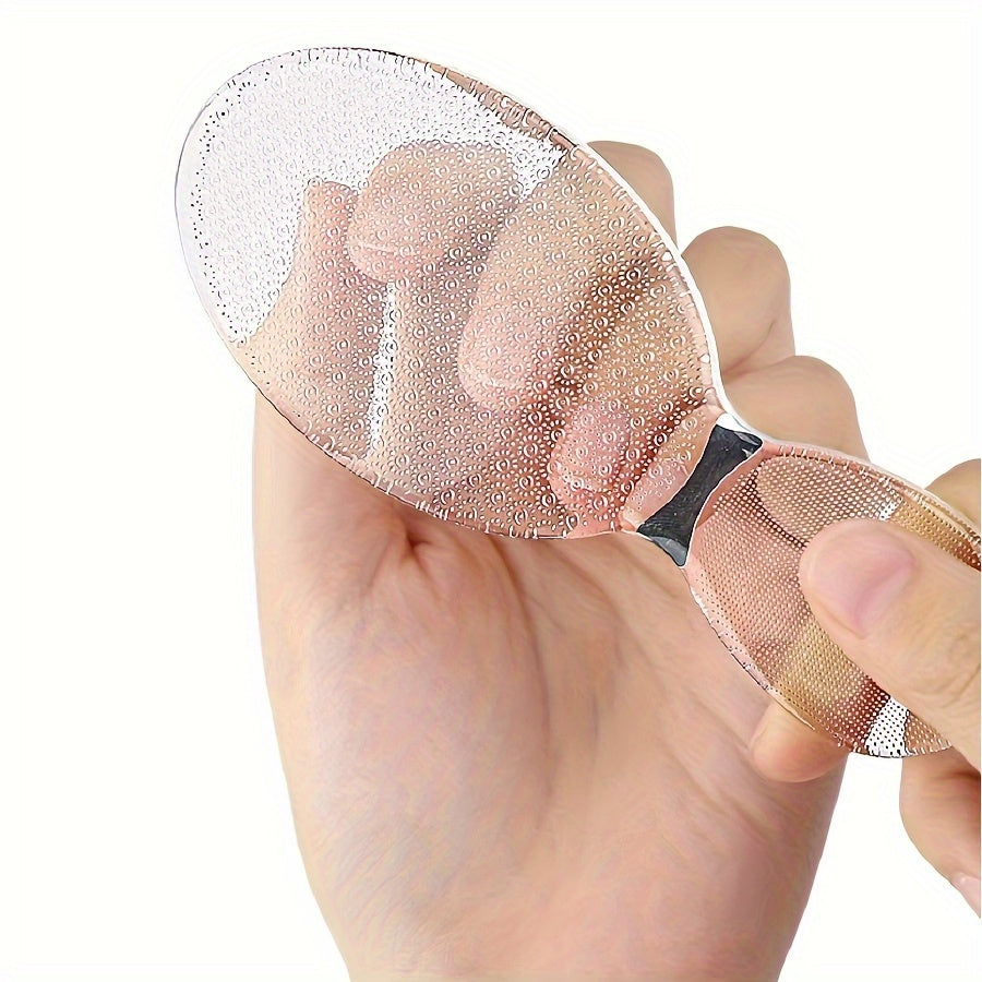 Limpiador de Uñas y Vidrio Nano Doble Cara - Amoladora Manual para Pies y Manos, Sin Necesidad de Energía, Portátil en Color Beige Claro Suave, Herramienta de Pedicura/Manicura de Calidad Profesional, Diseño Higiénico e Irrompible - Regalo Ideal de Navid
