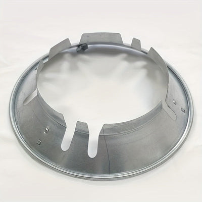 1pc Parabrisas para Estufas de Gas - Antideslizante, Diseño Metálico Resistente con Manijas Negras y Bordes Estriados, Accesorio de Ahorro de Energía para Sartenes, Ollas de Leche y Más, Protectores de Cocina