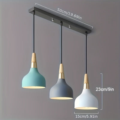Lámpara de techo moderna con pantalla de metal desmontable, montaje semienterrado, iluminación de techo con cableado duro para bares, dormitorios y restaurantes - Incluye hardware de instalación, compatibilidad con bombillas E26, 85V-265V, decoración de