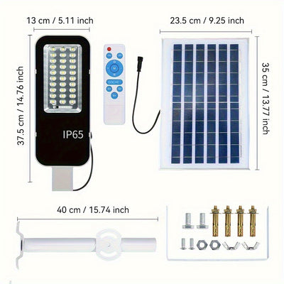 Luces Solares Inteligentes para Pared con Sensor de Anochecer Automático | Impermeable IP65 y Control Remoto | Fácil Instalación para Estacionamientos, Jardines, Porches, Patios y Caminos