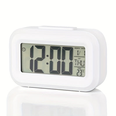 [Moda Multifuncional Reloj Despertador] Reloj Despertador de Moda Multifuncional - 1 pza Reloj de Oficina con Calendario Luminoso y Temporizador (Sin Batería)