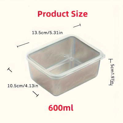 Juego de 20 Recipientes para Alimentos de Acero Inoxidable, Caja Multifuncional con 10 Contenedores + 10 Tapas Antiderrames Apilables, Reutilizable para Camping, Reuniones Familiares y Uso en Oficina o Escuela