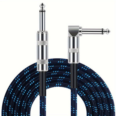 Cable de guitarra, 10 pies/3 m y 20 pies/6 m y 32 pies/10 m Cable de bajo para instrumento eléctrico de escenario Cable AMP Cable recto a recto o a ángulo recto Eid Al-Adha Mubarak