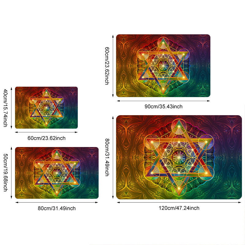 1pc Celestial Energy Stars Welcome Floor Mat, No Resbaloso Poliéster, Ligero Rectángulo Alfombra para Interior/Exterior, Perfecto para Sala de Estar, Dormitorio, Decoración de Cocina, Ideal para Día de San Valentín, Pascua, Acción de Gracias, Día de San