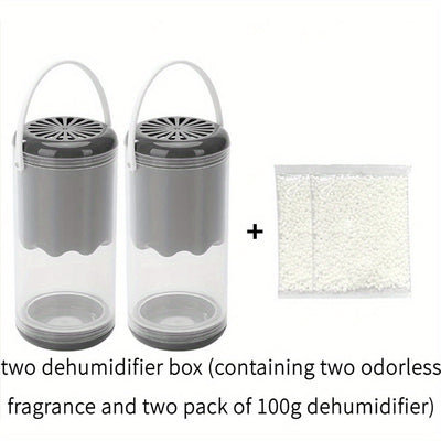Caixa de Deshumidificación Colgante Reutilizable para Armario con Hoja Aromática, Antihumedad y Resistente a la Humedad - Secador Pequeño para Dormitorio al por Mayor