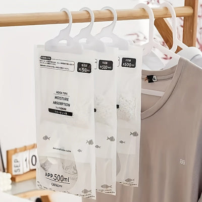 20 bolsas absorbentes de humedad colgantes, deshumidificadores, desecantes, adecuados para armarios, dormitorios y baños, diseñadas como bolsas efectivas para absorber la humedad en el hogar, kit anti-humedad para dormitorio