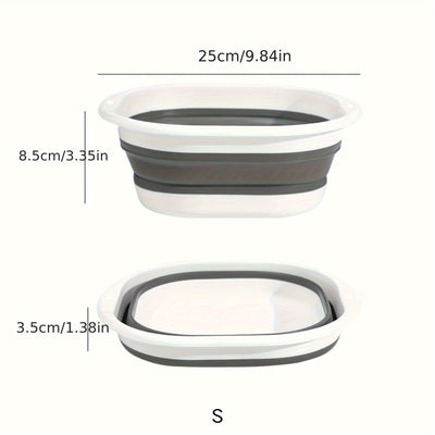 Baño de Spa Plegable para Pies - Bañera Colapsible Portátil, Diseño Duradero y Ahorrador de Espacio en Plástico para Hogar, Residencia Universitaria y Camping, No Necesita Electricidad, Regalo Perfecto para Relajación