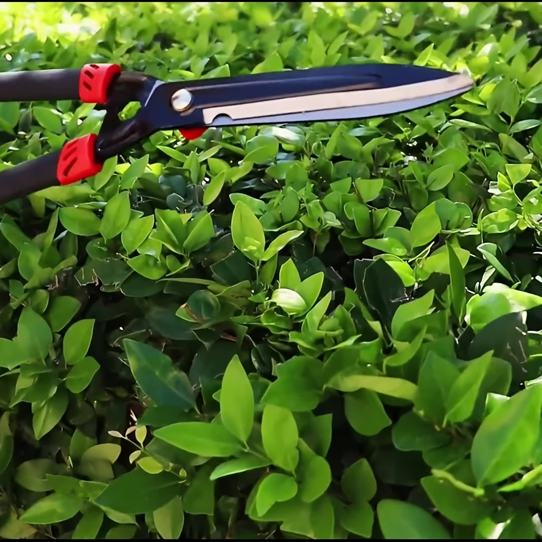 1 Cortaespines de jardín ergonómicos con mango de acero de alta resistencia - Cortaespines de jardín de metal duradero, adecuados para setos, árboles, césped y jardinería, diseño de doble mano, cortaespines de jardín, herramienta de cuidado de césped, cu