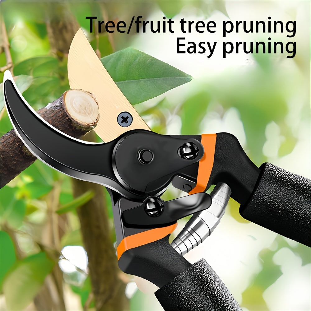 Tijeras de Podar de Acero SK5 de Alta Resistencia - Perfectas para Jardinería, Árboles Frutales y Ramas Gruesas - Herramienta Manual