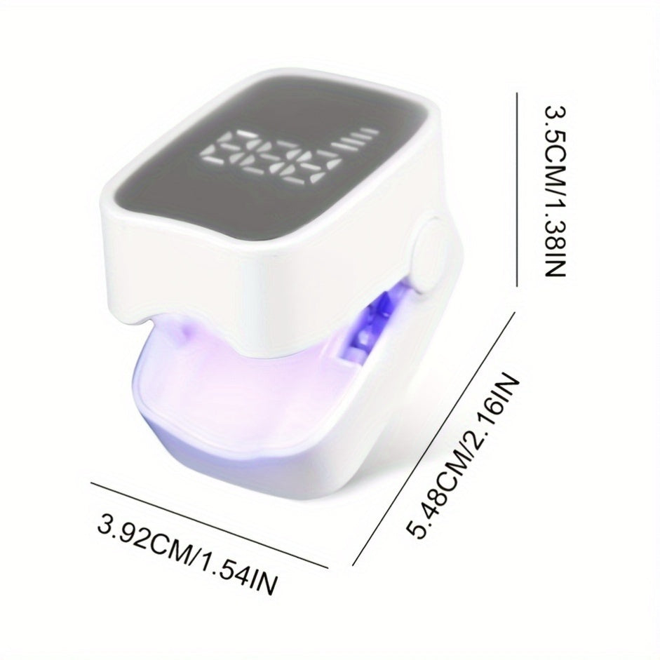 Dispositivo de lámpara portátil para esmalte de uñas, luz de uñas recargable por USB con pantalla matemática, herramienta de manicura portátil para uso en casa y viajes, regalo creativo para el cumpleaños de la mejor amiga, pequeño electrodoméstico.