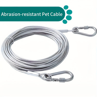 1 Juego, Línea de ropa de acero inoxidable con cable de acero duradero - Resistente a mordeduras, portátil, ideal para lavado en interiores/exterior, accesorios de camping, baños y dormitorios, equipo de camping | Línea de ropa moderna | Construcción dur