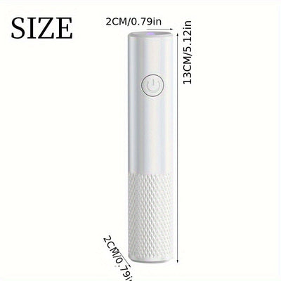 Lámpara de uñas LED portátil - Secador de gel de polichroma de secado rápido, luz de manicura recargable por USB, iluminador de dedos y dedos de mano, regalo de San Valentín, cuerpo cilíndrico de larga duración, concha de plástico duradera, herramienta l