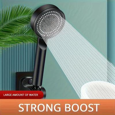 Cabezal de ducha portátil de 5 modos de alta presión, plástico PPSU, ajustable a 5 velocidades, potente filtración de agua, accesorio de baño multiexperiencia