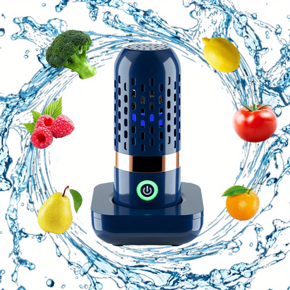 EcoClean USB Recargable Lavadora de Frutas y Verduras, Limpiador Portátil de Alimentos con Batería de 2400mAh, Voltaje de Operación ≤36V, Material Plástico, para Limpieza de Carne, Frutas y Verduras