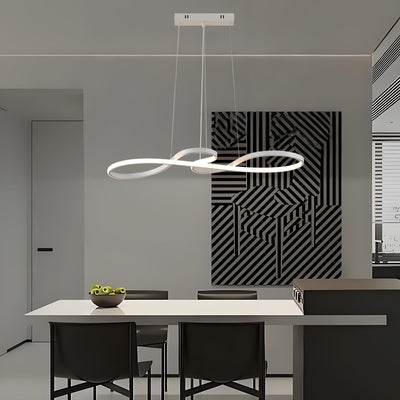 El candelabro colgante, con diseño moderno y sencillo y tecnología LED tricolor, fácil de instalar, ideal para comedores, salones y dormitorios