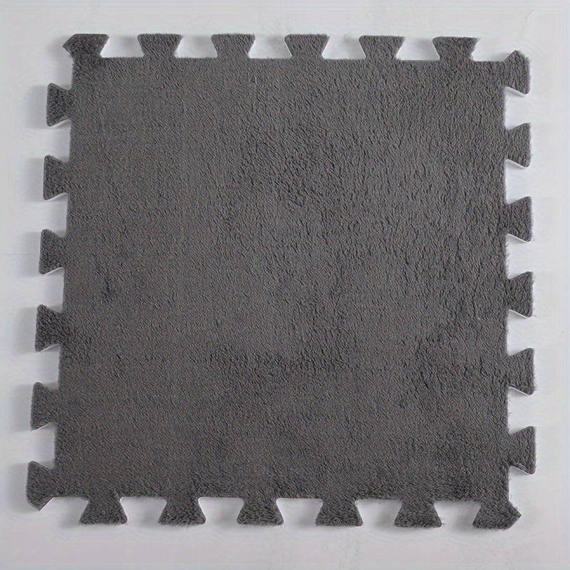 24 Piezas de Alfombrillas Entrelazadas - Personalizables en Blanco y , Antideslizantes con Acolchado, Fáciles de Limpiar, para Sala, Dormitorio, Oficina o Cafetería - Solución de Cubierta Grande, Tapetes para el Hogar, Decoración Moderna, Lavable a Máqui