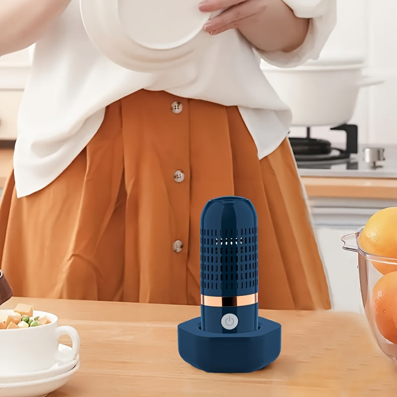 Depurador de Alimentos Portátil Recargable - Tecnología de Purificación con Peróxido de Hidrógeno para Frutas y Verduras, Diseño en Cápsula para Productos Agrícolas, Granos y Vajilla - Batería de Gran Capacidad Mejorada, Material ABS, Seguridad de Baja P