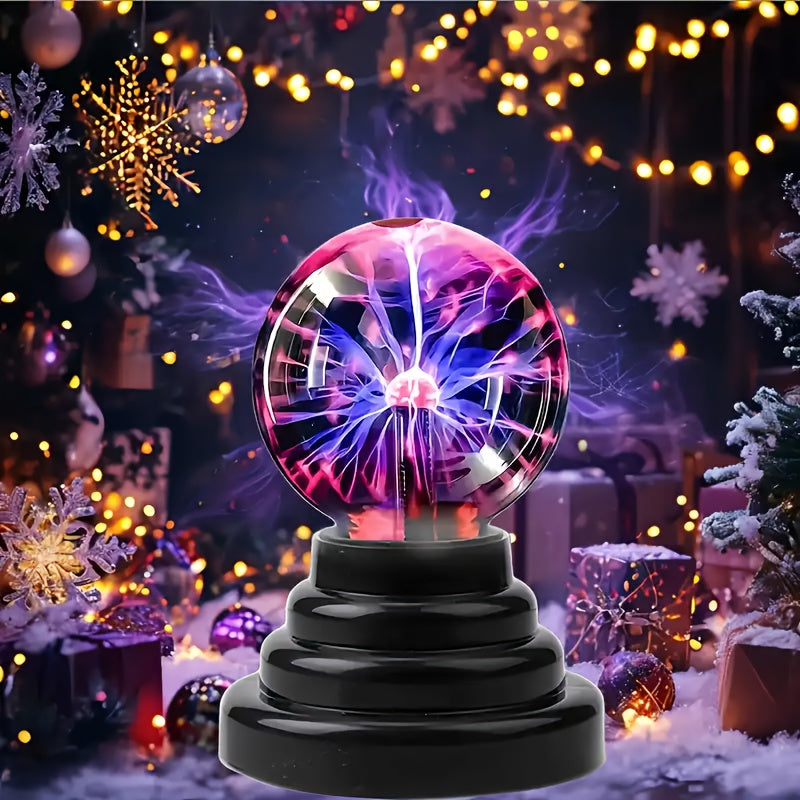 Luz nocturna LED, bola mágica con control remoto, alimentada por USB, montaje independiente, color sólido, para regalos de Navidad y cumpleaños, iluminación ajustable, material plástico, exhibición de mesa, perfecta para decoración de habitaciones.