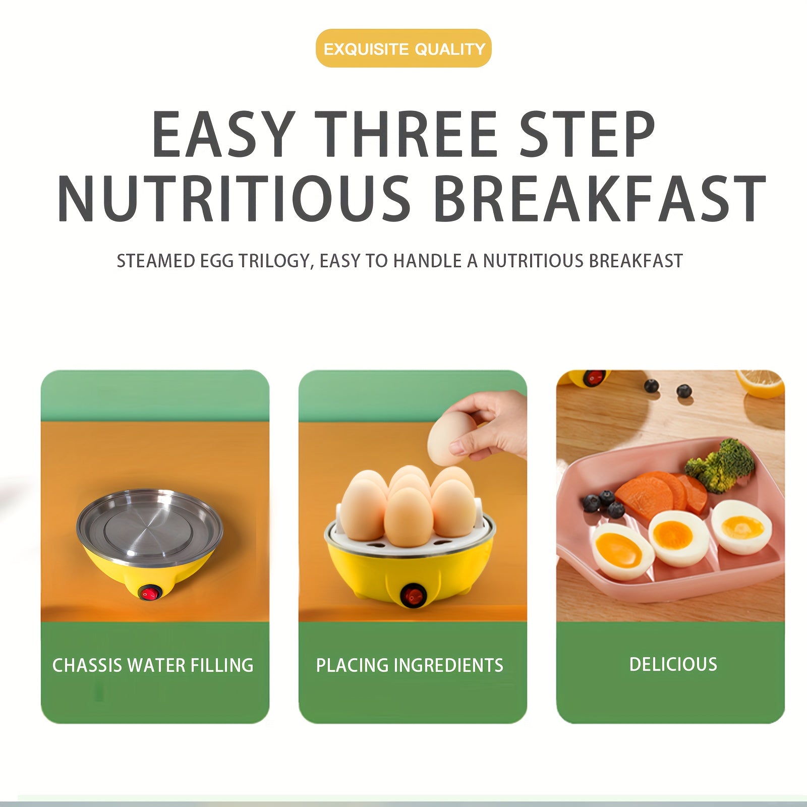 Vaporizador de huevos | Enchufe americano | Cocedor multifuncional para hogar | Monocapa | Vaporera de cocina | Siete orificios para huevos | Ideal para cocinar y vaporizar maíz en cocinas domésticas | Mini vaporera | Máquina pequeña para flan | Hallowma