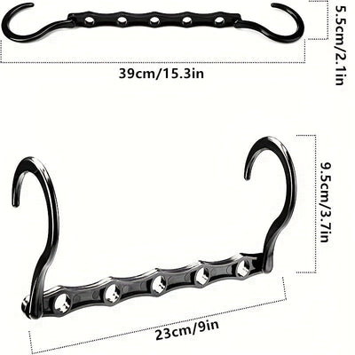 1/6/12pcs Percha Mágica A Prueba De Viento Creativa, Percha De Plástico PP Multifuncional, Percha Plegable Giratoria Que Ahorra Espacio, Gancho De Conexión De Almacenamiento