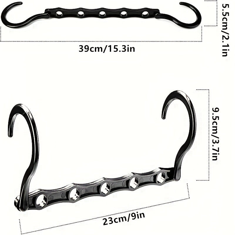 1/6/12pcs Percha Mágica A Prueba De Viento Creativa, Percha De Plástico PP Multifuncional, Percha Plegable Giratoria Que Ahorra Espacio, Gancho De Conexión De Almacenamiento