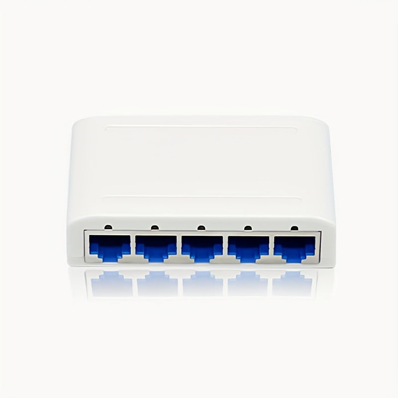 Conmutador de red Ethernet de 1 Gb, alimentado por USB, voltaje de funcionamiento ≤36V, modo E-Wink, control por botón, conmutador multiporta para red, no requiere batería, compatible con múltiples redes.