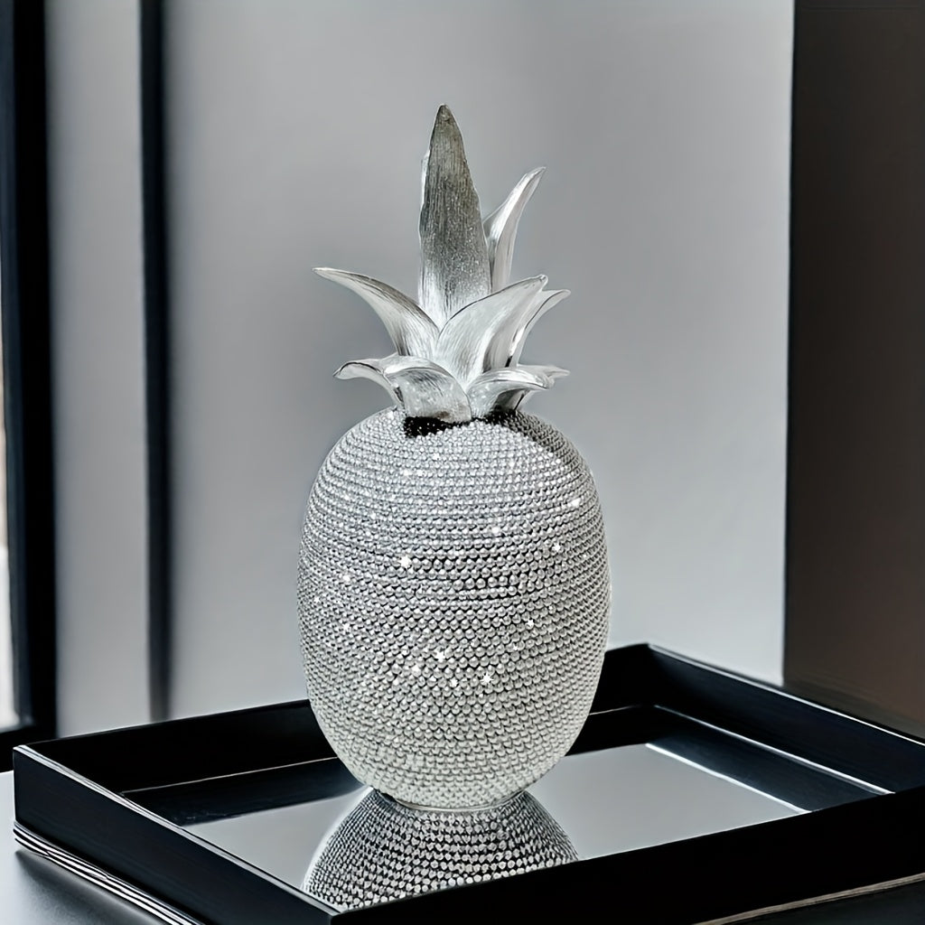 Elegante decoración de piña de resina 3D, estilo Art Deco, ideal para decoración de hogar y fiestas, regalo perfecto para Navidad, Día de San Valentín, Acción de Gracias, Día de la Madre, graduación - No se necesita electricidad, decoraciones de piña.