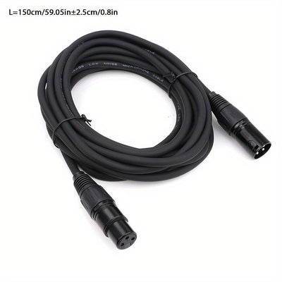 Cable de Audio XLR i-zclive, Cable XLR, Cable de Audio XLR Macho a Hembra para Micrófono, Cable de Micrófono XLR para Cable de Audio KTV, Cable de Micrófono XLR de 3 Pines, Cable de Altavoz XLR Balanceado Adecuado para Micrófonos, Preamplificadores, Sist